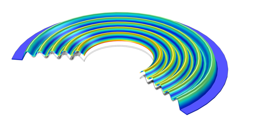 Pana Sound Ltd中以Comsol多物理学建模的结构分析的示例。