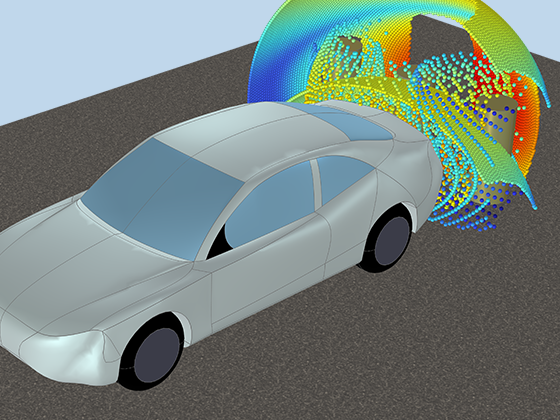 汽车模型视图，其中其中辐射。。。