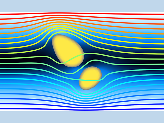 电聚结模型放大图，其中其中电场。。