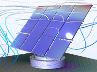 太阳能电池模型速度场和的局部放大图。