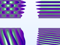复合缸屈曲模式的特写视图。