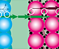 锂离子电池中放电过程的特写视图。