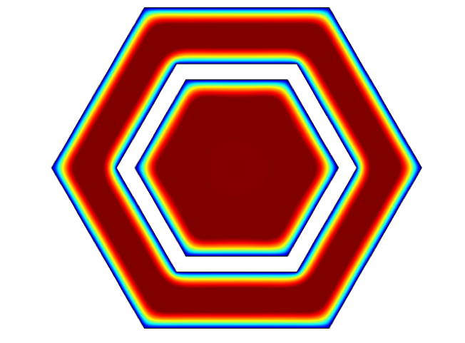 六角管优化拓扑的简化模型。