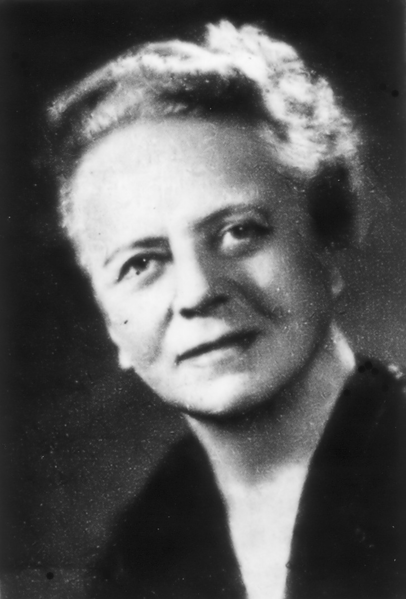 化学家艾达·诺达克（Ida Noddack）的黑白照片。