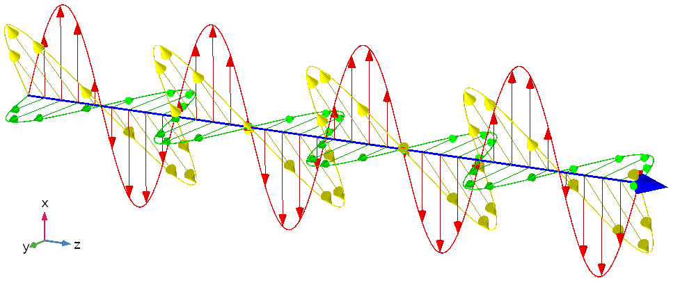 线极化线极化平面电磁波图