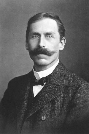 德国物理学家弗里德里希·帕申（Friedrich Paschen）的肖像。